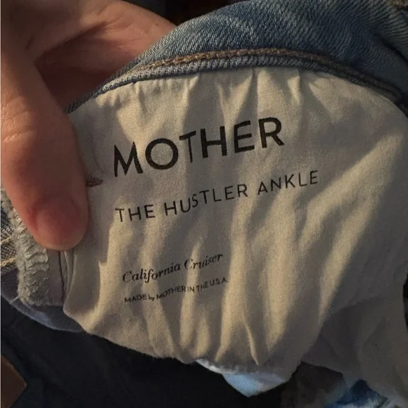 MOTHER The Hustler Ankle Cotton/Modal Blend Denim Jeans Size 30 - Picture 5 of 7